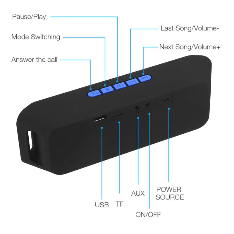 SMAXPro™ Portable Bluetooth LOUD Speaker: Stereo Bass, Outdoor, USB/TF/FM bluetooth speaker SMAXPro™ 