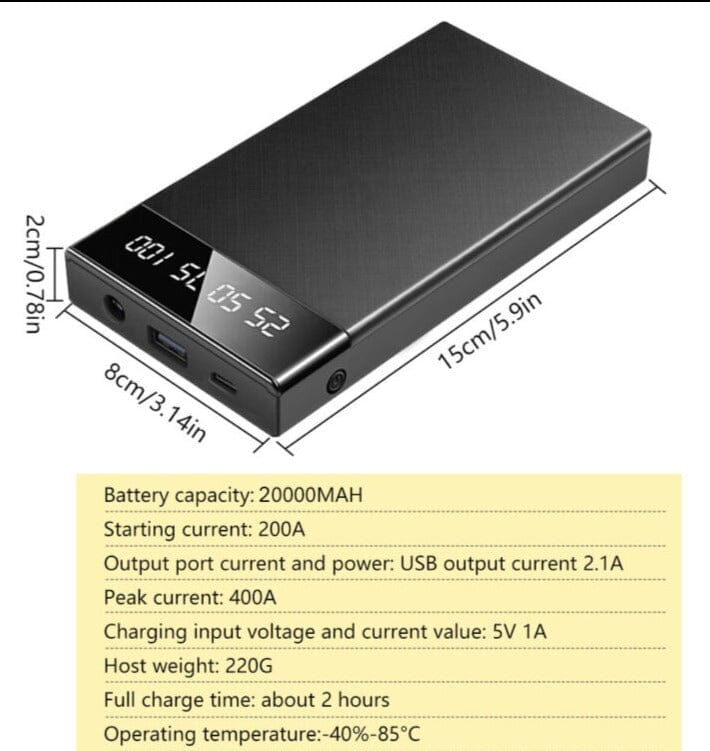 SMAXPro™ Portable Car Jump Starter: 20000mAh Jumper + Power Bank Charger car jump starter SMAXPro™ 