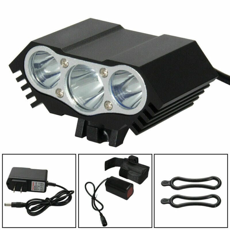 SMAXPro™ Powerful 3x LED Bicycle Headlight: Rechargeable, 4 Modes, USB bike led SMAXPro™ 