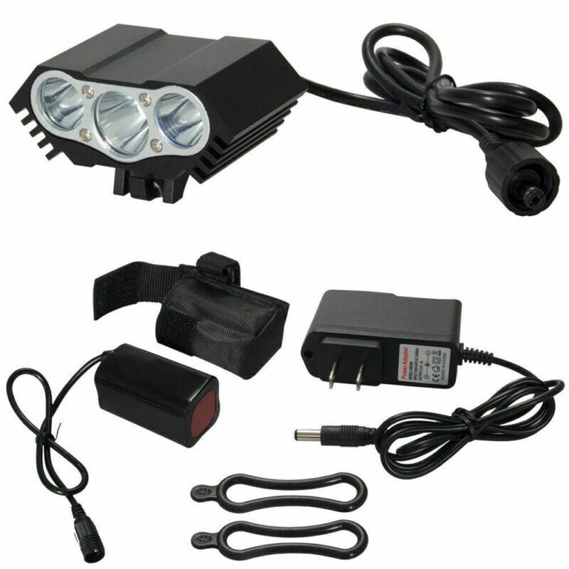SMAXPro™ Powerful 3x LED Bicycle Headlight: Rechargeable, 4 Modes, USB bike led SMAXPro™ 