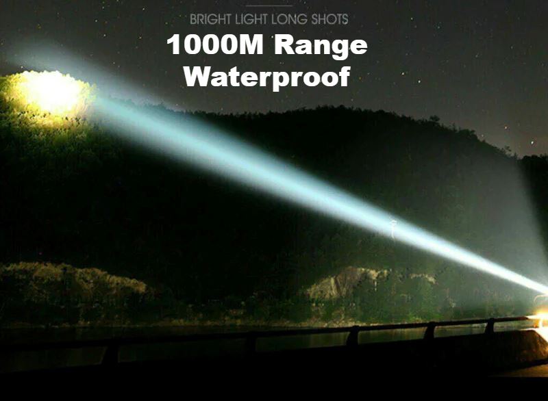 SMAXPro™ Powerful Rechargeable Zoom Flashlight: 4 Bulbs, XHP70.2 Core, Waterproof SMAXPro™ 