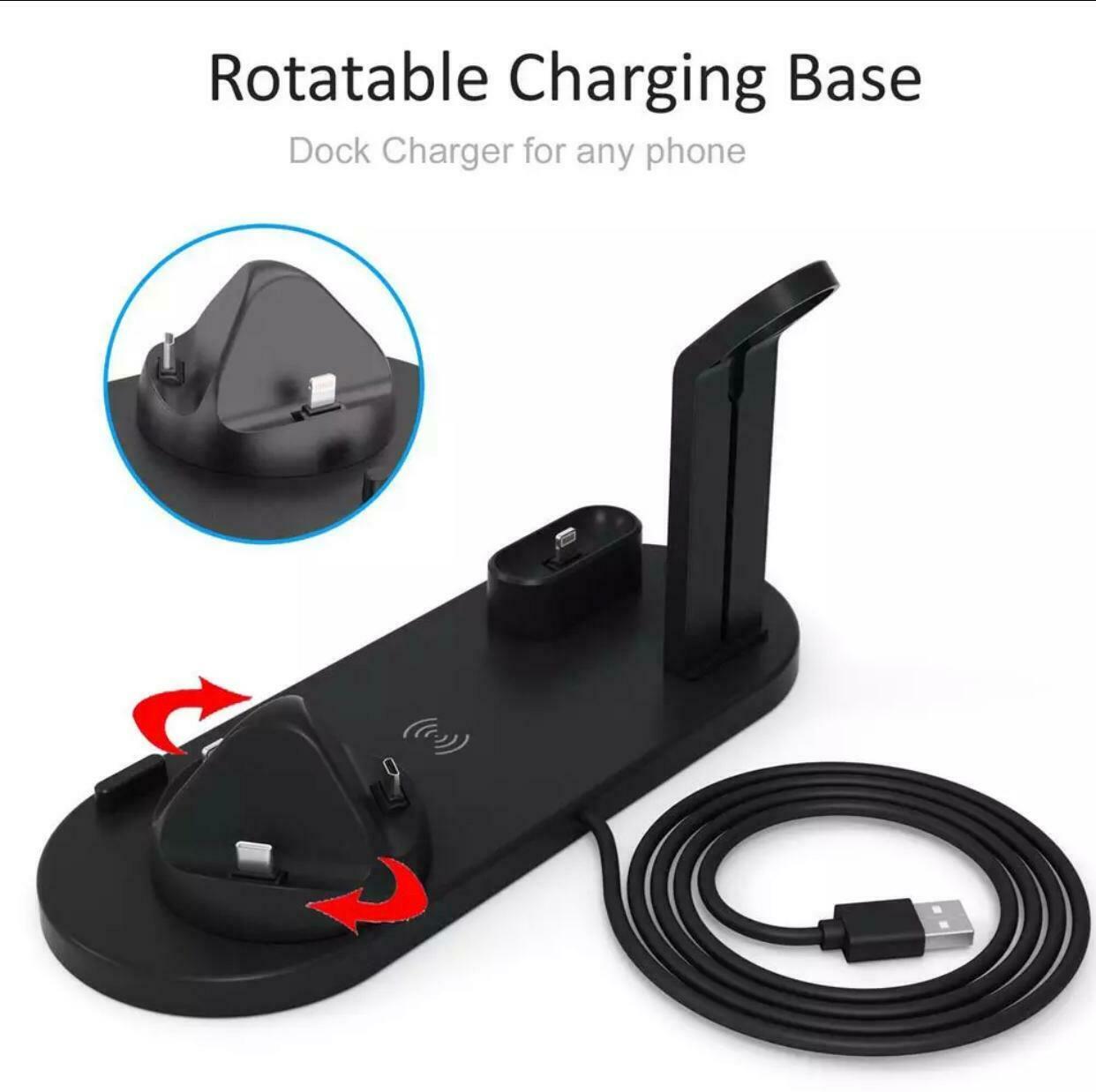SMAXPro™ QI 4-in-1 FAST Wireless Charging Station: iWatch/Samsung/iPhone/Airpods Dock Stand Wireless Charging Station SMAXPro™ 