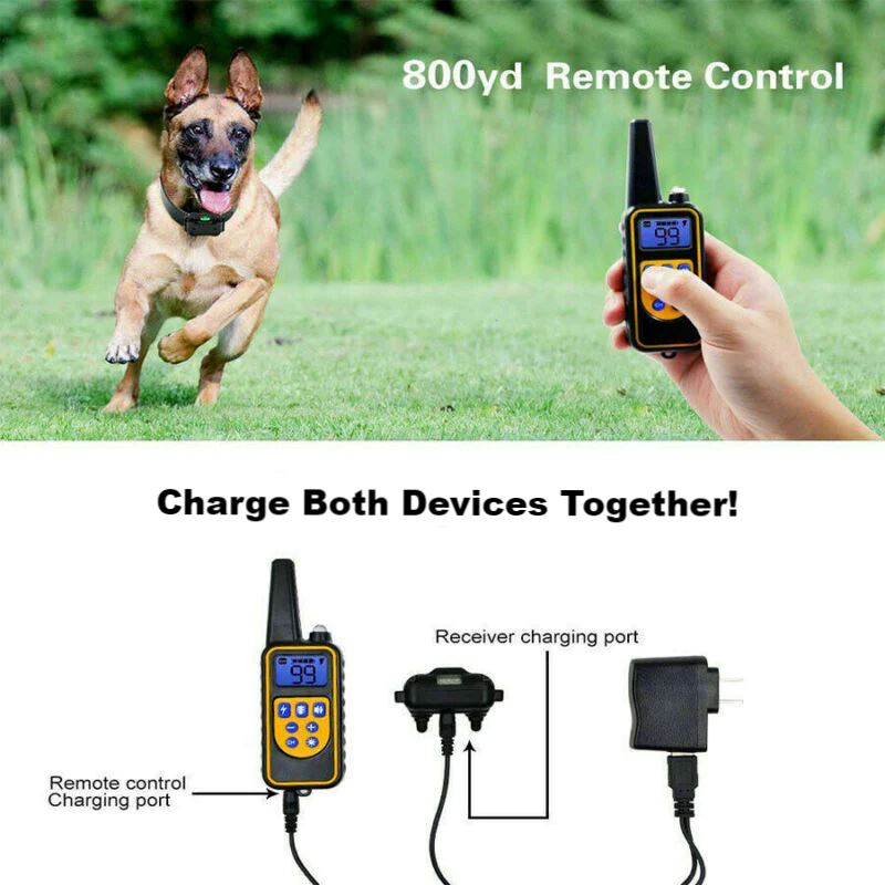 SMAXPro™ Remote Dog Shock Training Collar: 2700ft, Rechargeable, Waterproof LCD dog training collar SMAXPro™ 