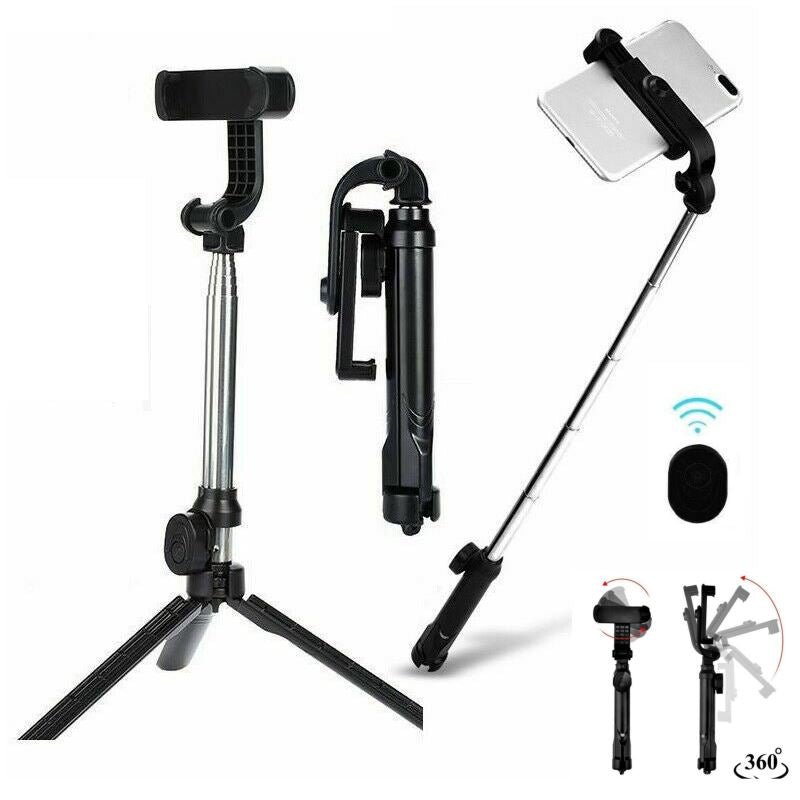 SMAXPro™ 30" Selfie Stick Tripod w/ Bluetooth Remote: Extendable Mini Stand iPhone/Android Selfie Stick Tripod SMAXPro™ 
