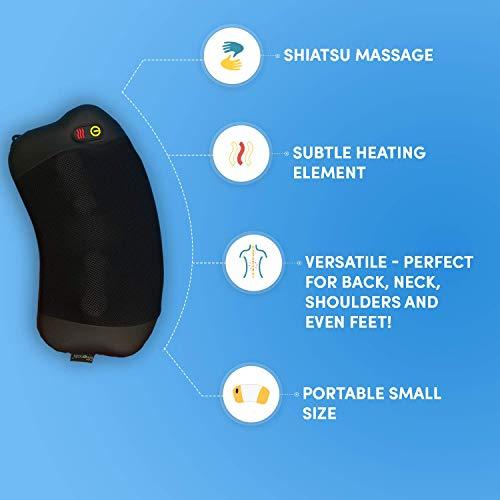 SMAXPRO™ Shiatsu Back &amp; Neck Massage Pillow w/ Heat - Deep Tissue Kneading | Shoulder, Foot neck massager SMAXPRO™ 