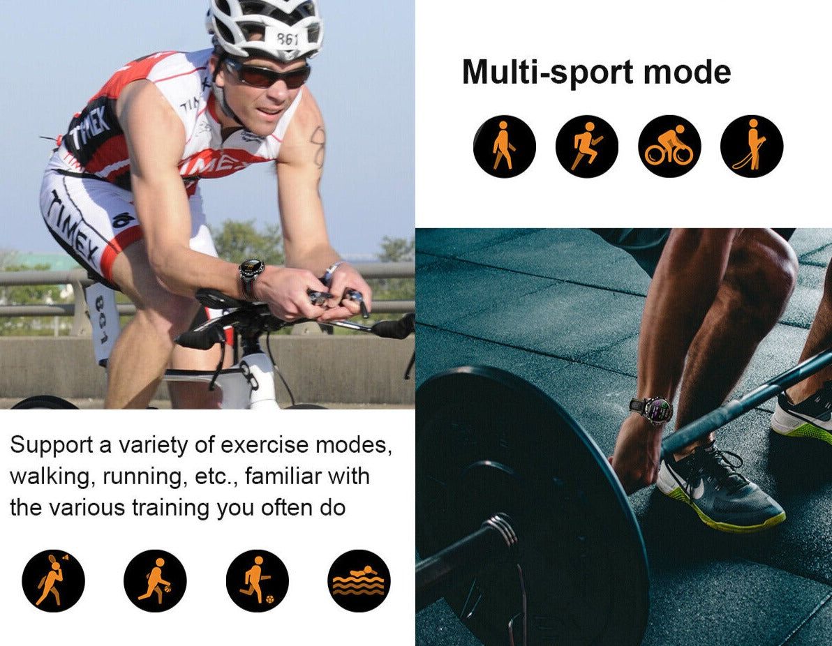 SMAXPro Sky™ Men&#39;s Smartwatch - Bluetooth 5.0, Fitness Tracker, Blood/Heart Monitor, Phone Sync smartwatch SMAXPro™ 