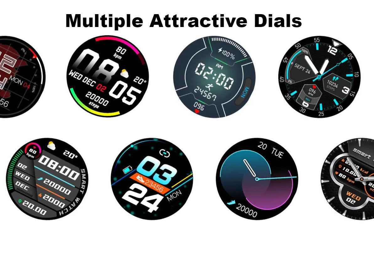 SMAXPro Sky™ Men&#39;s Smartwatch - Bluetooth 5.0, Fitness Tracker, Blood/Heart Monitor, Phone Sync smartwatch SMAXPro™ 