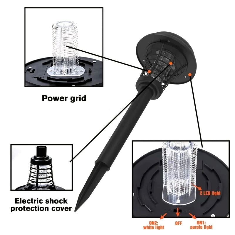 SMAXPro™ Solar Mosquito Killer LED Lamp: Landscape Electric Bug Zapper Light solar led SMAXPro™ 