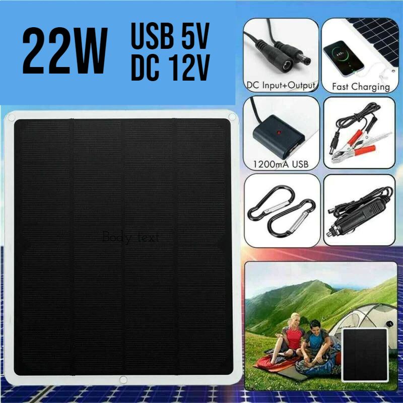 SMAXPro™ Solar Trickle Charger: 22W Panel, 12V Battery Maintainer Kit, Car/Boat/RV solar trickle charger SMAXPro™ 