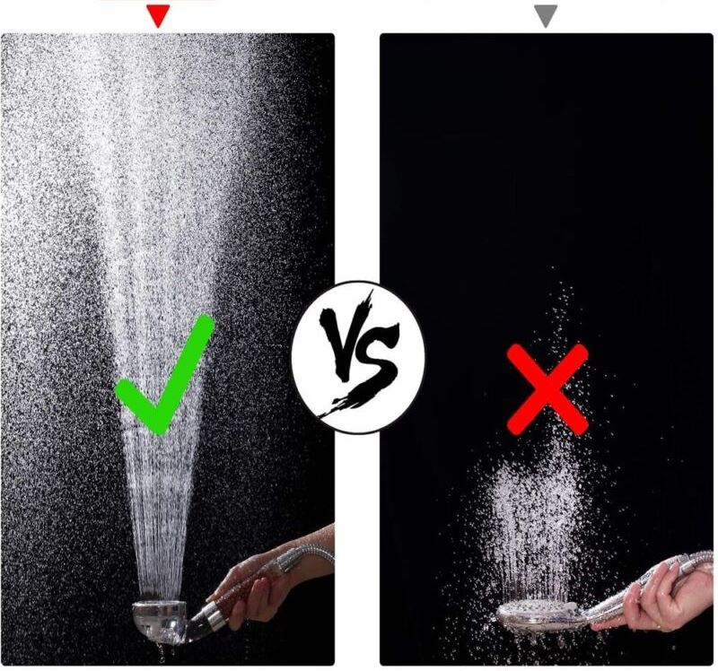 SPureMax™ Handheld Filter Beads Shower Head w/ Hose: High Pressure, 3 Settings shower head SPureMax™ 