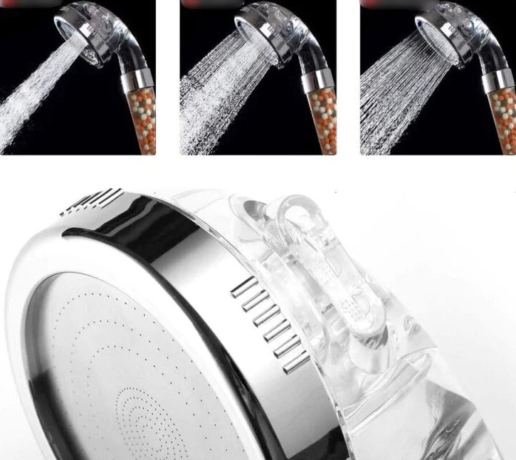 SPureMax™ Handheld Filter Beads Shower Head w/ Hose: High Pressure, 3 Settings shower head SPureMax™ 