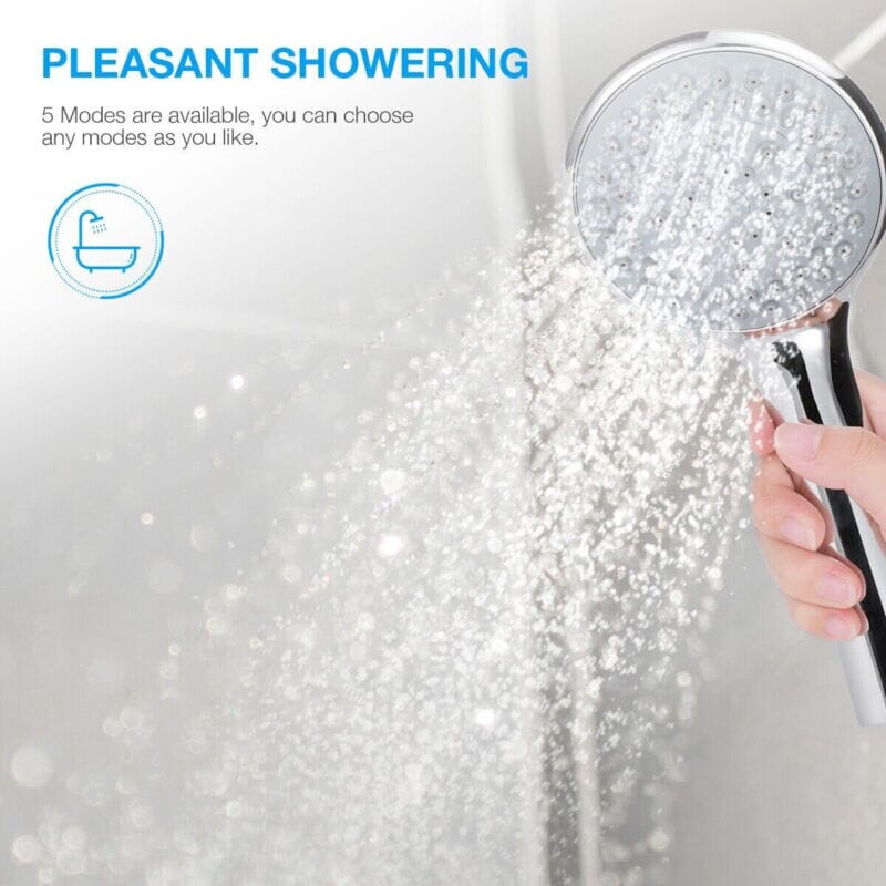 SPureMax™ Handheld Shower Head w/ 5ft Hose: 5 Spray Modes, High Pressure shower head SPureMax™ 