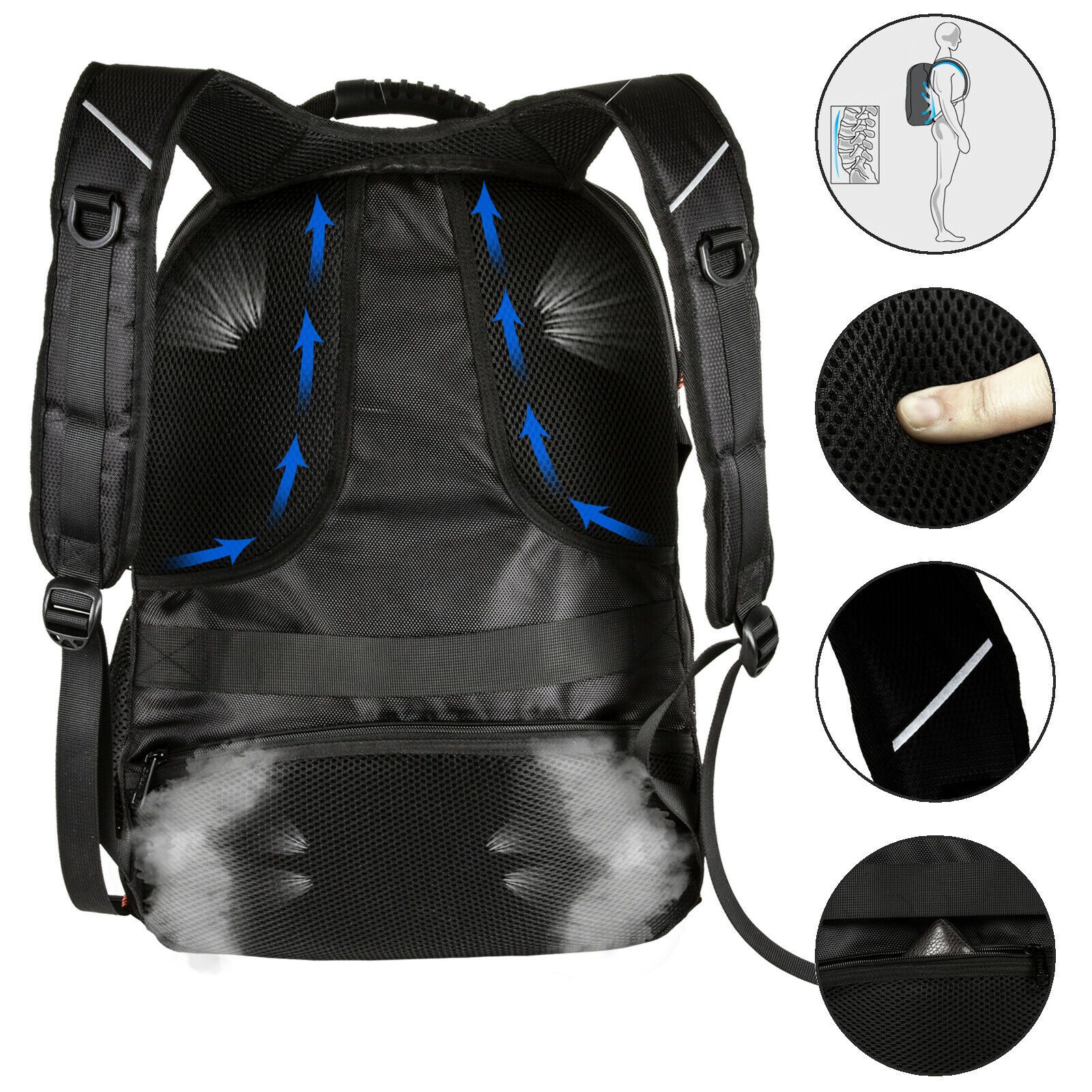 SwissOPack™ Extra Large 17" Laptop Backpack | TSA Friendly, USB, Anti-Theft Men's backpack SwissOPack™ 