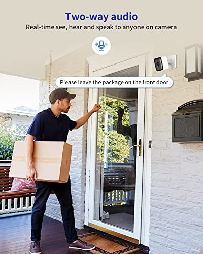 TKSecure™ HD Indoor Smart Home Security Camera Night Vision | 1080P, 2.4GHz Wi-Fi, 2-Way Audio, Motion Detect, Alexa/Google, Baby/Pet Home Security Camera TKSecure™ 