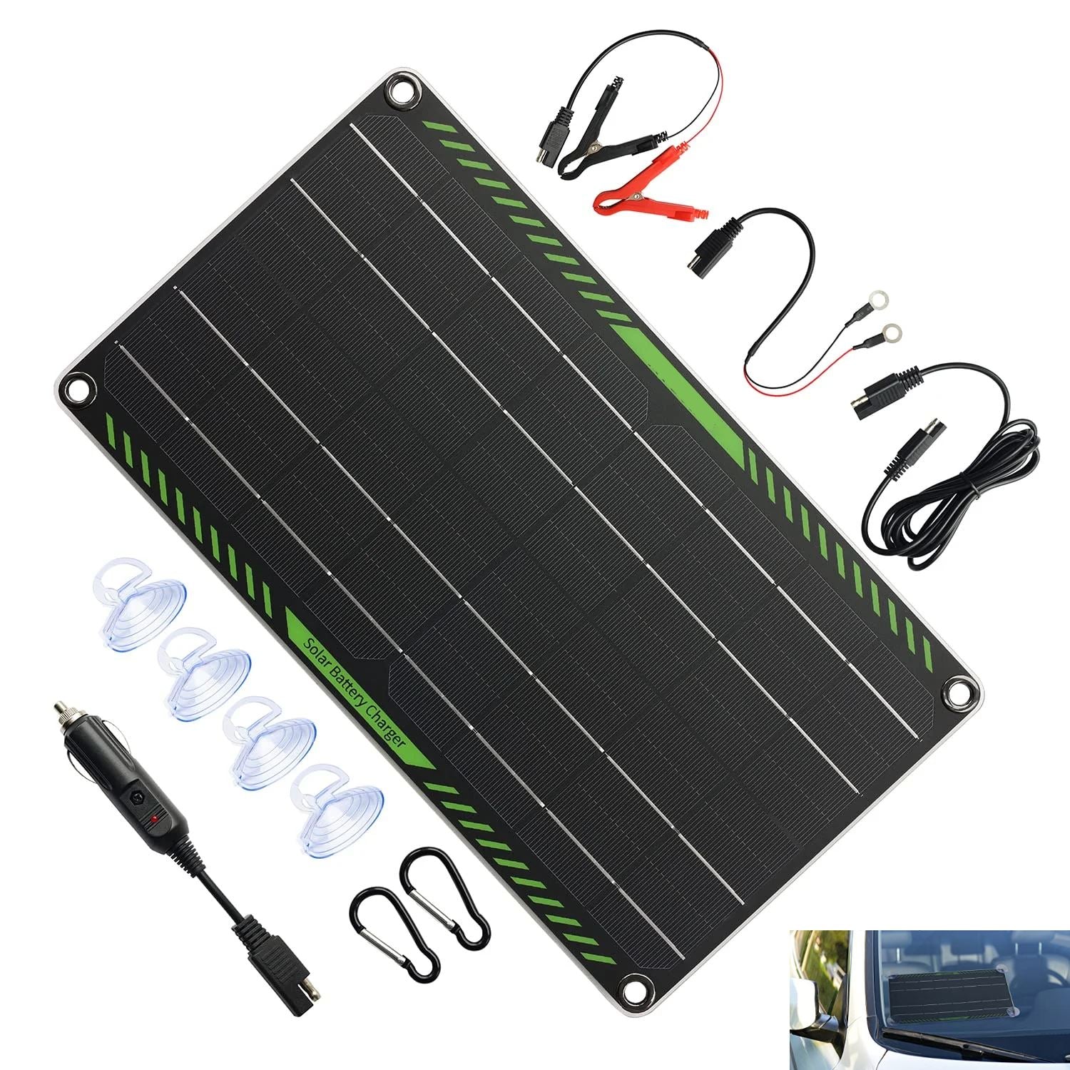 TSolarX™ Solar Trickle Charger: 10W Panel, 12V Battery Maintainer Kit, Car/Boat/RV solar trickle charger TSolarX™ 
