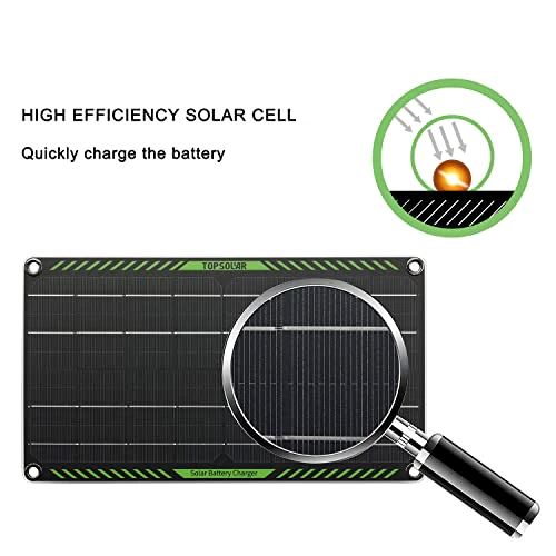 TSolarX™ Solar Trickle Charger: 10W Panel, 12V Battery Maintainer Kit, Car/Boat/RV solar trickle charger TSolarX™ 
