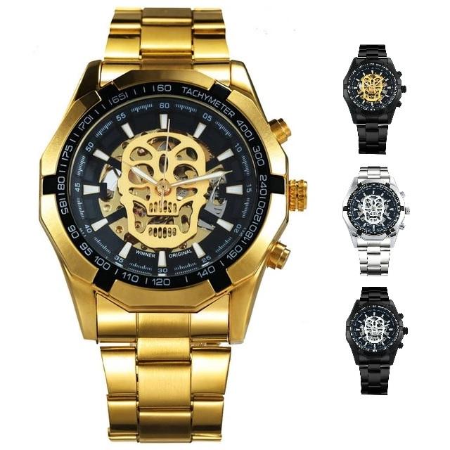 TWN™ Men&#39;s Skull Skeleton Stainless Steel Watch Specialty Watch TWN™ Fashion 