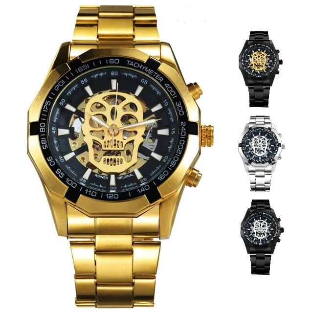 TWN™ Men's Skull Skeleton Stainless Steel Watch Specialty Watch TWN™ Fashion 