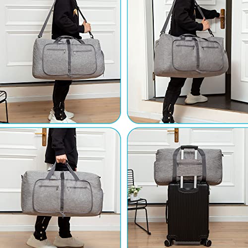 VMFashion™ Foldable 65L Travel Duffle Bag w/ Shoe Compartment - Men's Portable Weekender Duffle Travel Bag VMFashion™ 