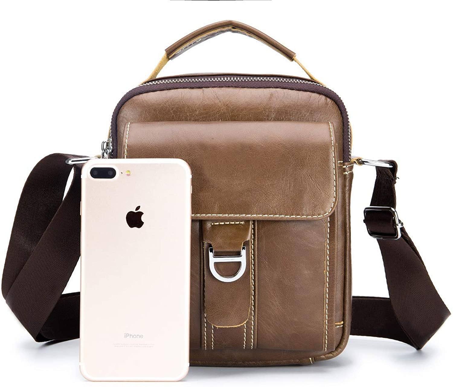 WDXElite™ Men's Leather Crossbody Sling Chest Bag - Shoulder Day Bag WDXElite™ 