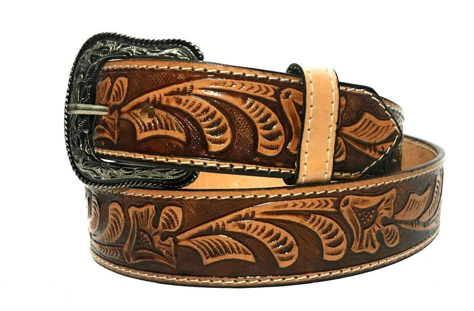  TONKBEEY Engraved Flower Buckle Belt Vintage Western Belt  Cowboy Belts For Men Western With Big Buckle Belt Jeans Belt : Clothing,  Shoes 