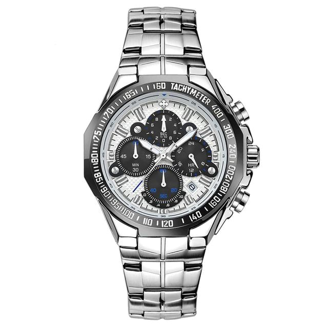 WMaxElite™ Men's Business Sport Quartz Luminous Wrist Watch Quartz Watches WMaxElite™ White Black 