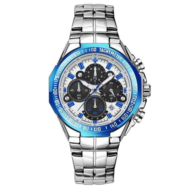 WMaxElite™ Men&#39;s Business Sport Quartz Luminous Wrist Watch Quartz Watches WMaxElite™ White Blue 