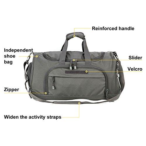 Tactical Military Deployment Sport Luggage Duffel Bag | Perfect for Camping, Hiking, Traveling, Stealth, Survival